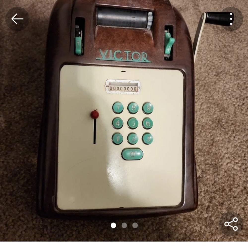 Vintage Victor calculator